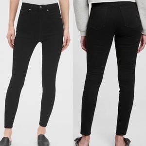 Gap True Skinny Super High Waisted Black Jeans